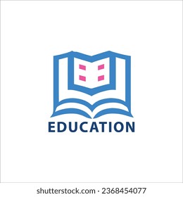 Education Book Logo and Icon vector Template Logo illustration.