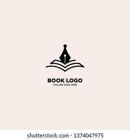 Education Book logo template, vector illustration - Vector