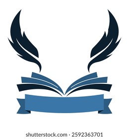 education book logo vector illustration set