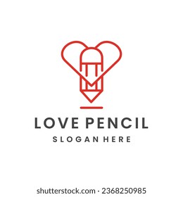 Education Book Pencil Logo Concept sign symbol icon Element Design.