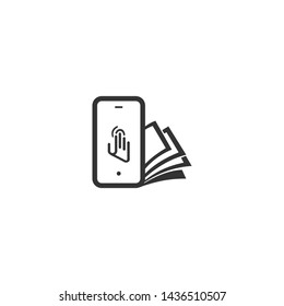 Education book study, logo vector .
