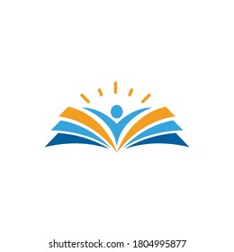 Education Book Template vector icon illustration design