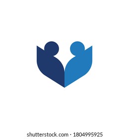 Diseño de icono de la plantilla de libros de educación