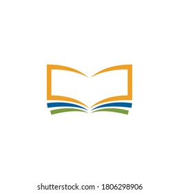 Education Book Template vector icon illustration design