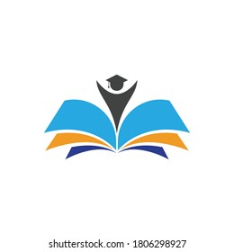 Education Book Template vector icon illustration design