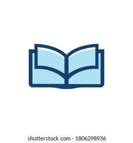 Diseño de icono de la plantilla de libros de educación