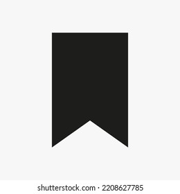 Education Bookmark Icon Vector Template For Web, Computer And Mobile App