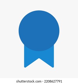 Education Bookmark Icon Vector Template For Web, Computer And Mobile App