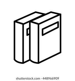 Education and books in black and white colors, vector illustration graphic.