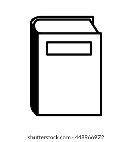 Education and books in black and white colors, vector illustration graphic.