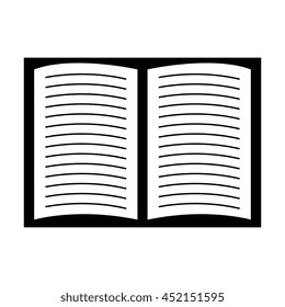 Education and books in black and white colors, vector illustration graphic.