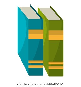 Education and books graphic design, vector illustration isolated icon.