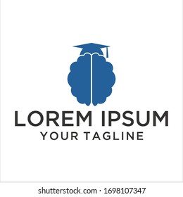 Education Brain Icon Logo Design Element