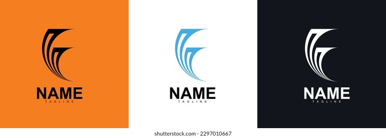 Education Brand modern design logo monogram symbol concept. Abstract logo negative space style. Vector illustration. Graphic Alphabet Symbol for Corporate Business Identity