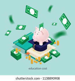 education budget isometric