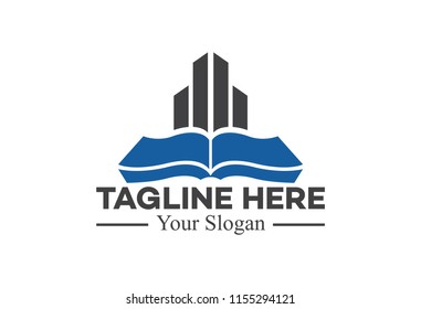 education building house logo
