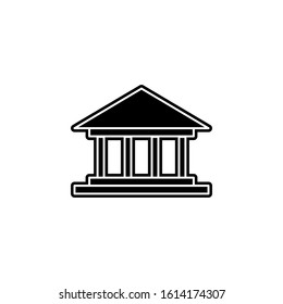 education building line icon. Simple glyph, flat vector of web icons for ui and ux, website or mobile application