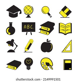 The education bundle set vector image