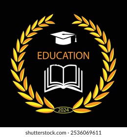 Education business logo  design vector template