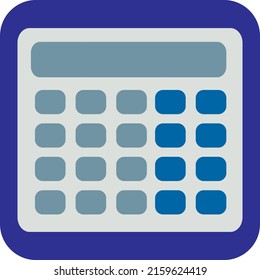Education calculator, illustration, vector on a white background.
