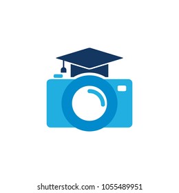 Education Camera Logo Icon Design