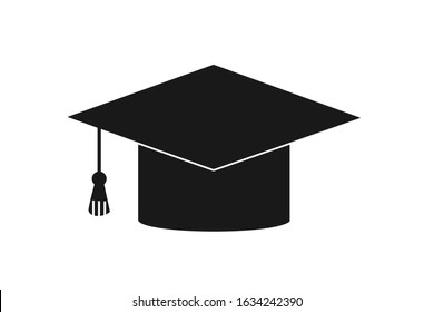 Education cap icon, Graduate Cap Icon Vector