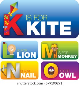 education cards with the english alphabet aimed at pre school or pre k students or childern
