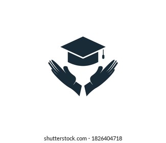 Education Care Icon Vector Logo Template Illustration Design