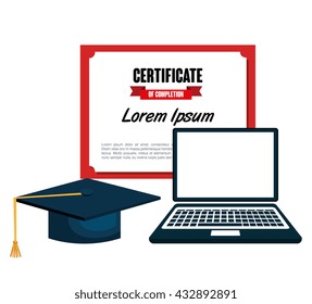 education certificate  design 