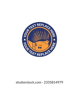 Vorlage für Bildung, Circle Badge Logo. 100% einzigartiges und bearbeitbares Vektorformat.