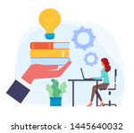 Education classroom knowledge concept. Vector flat graphic design isolated illustration icon