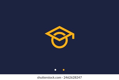 education coin logo design vector silhouette illustration