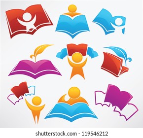 education collection signs, symbol and icons