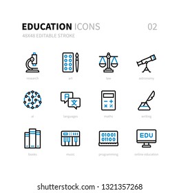 Education Color Icons Pack 02