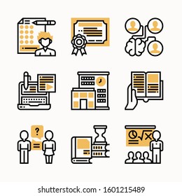 Education of Color vector icons