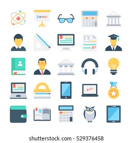 Education Colored Vector Icons 2