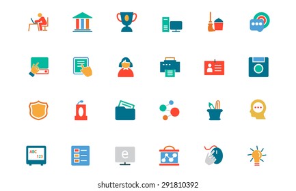 Education Colored Vector Icons