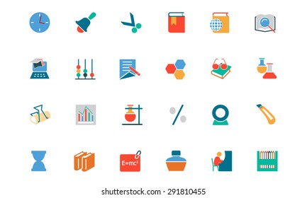 Education Colored Vector Icons