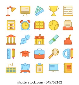 Education Colored Vector Icons 3