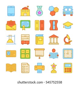 Education Colored Vector Icons 5