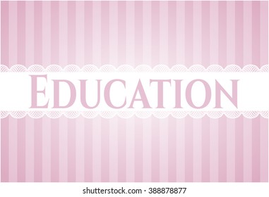 Education colorful poster