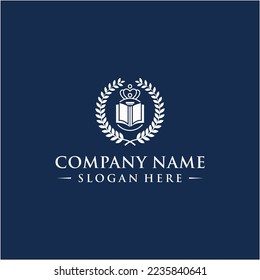 Education company logo design vector