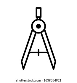 education compass icon vector design template in white background