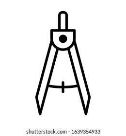 education compass icon vector design template in white background