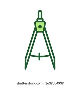 education compass icon vector design template in white background