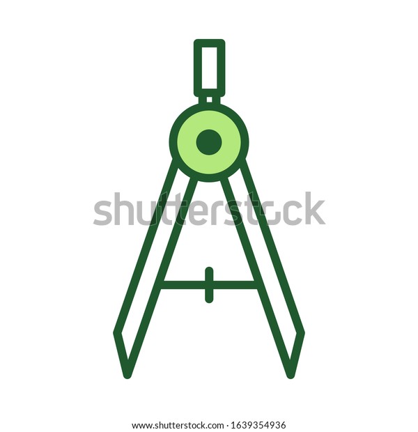 education compass icon vector design template\
in white background