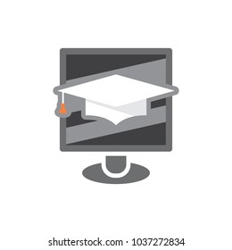 Education Computer Logo Icon Design