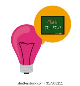 Education concept about back to school icons  design, vector illustration eps 10
