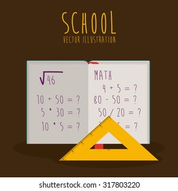 Education concept about back to school icons  design, vector illustration eps 10