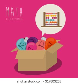 Education concept about back to school icons  design, vector illustration eps 10